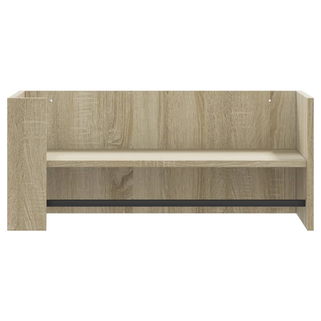 VidaXL Wandschap 70,5x35x30,5 cm bewerkt hout sonoma eikenkleurig