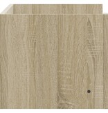 VidaXL Wandschap 70,5x35x30,5 cm bewerkt hout sonoma eikenkleurig