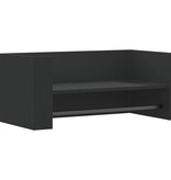 VidaXL Wandschap 70,5x35x30,5 cm bewerkt hout zwart