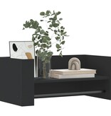 VidaXL Wandschap 70,5x35x30,5 cm bewerkt hout zwart