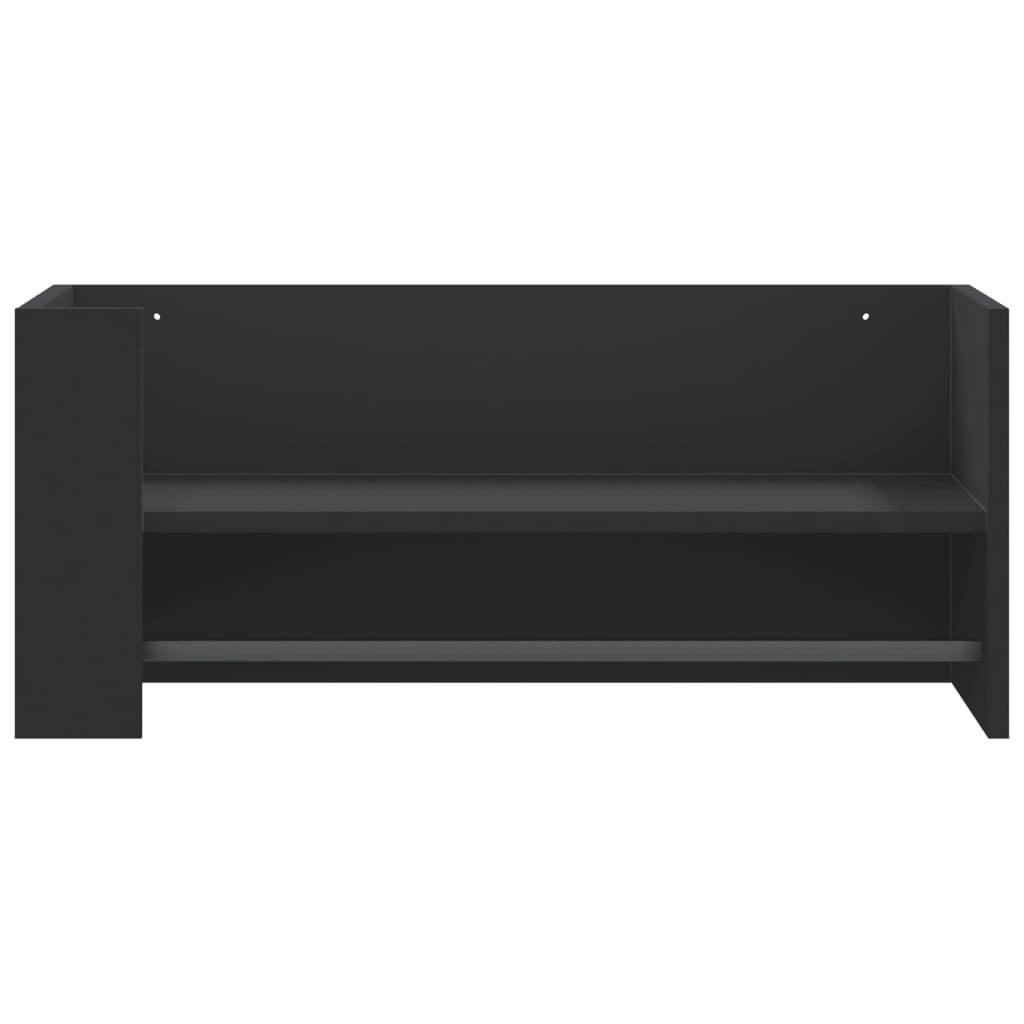 VidaXL Wandschap 70,5x35x30,5 cm bewerkt hout zwart