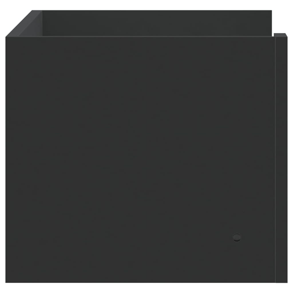 VidaXL Wandschap 70,5x35x30,5 cm bewerkt hout zwart