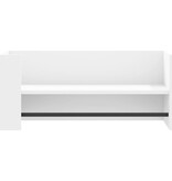 VidaXL Wandschap 70,5x35x30,5 cm bewerkt hout wit