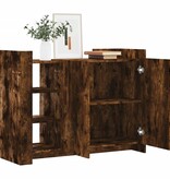 VidaXL Dressoir 100x35x75 cm bewerkt hout gerookt eikenkleurig