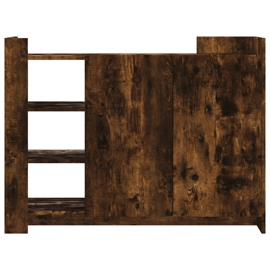VidaXL Dressoir 100x35x75 cm bewerkt hout gerookt eikenkleurig