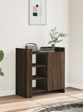 VidaXL Dressoir 73,5x35x75 cm bewerkt hout bruin eikenkleur