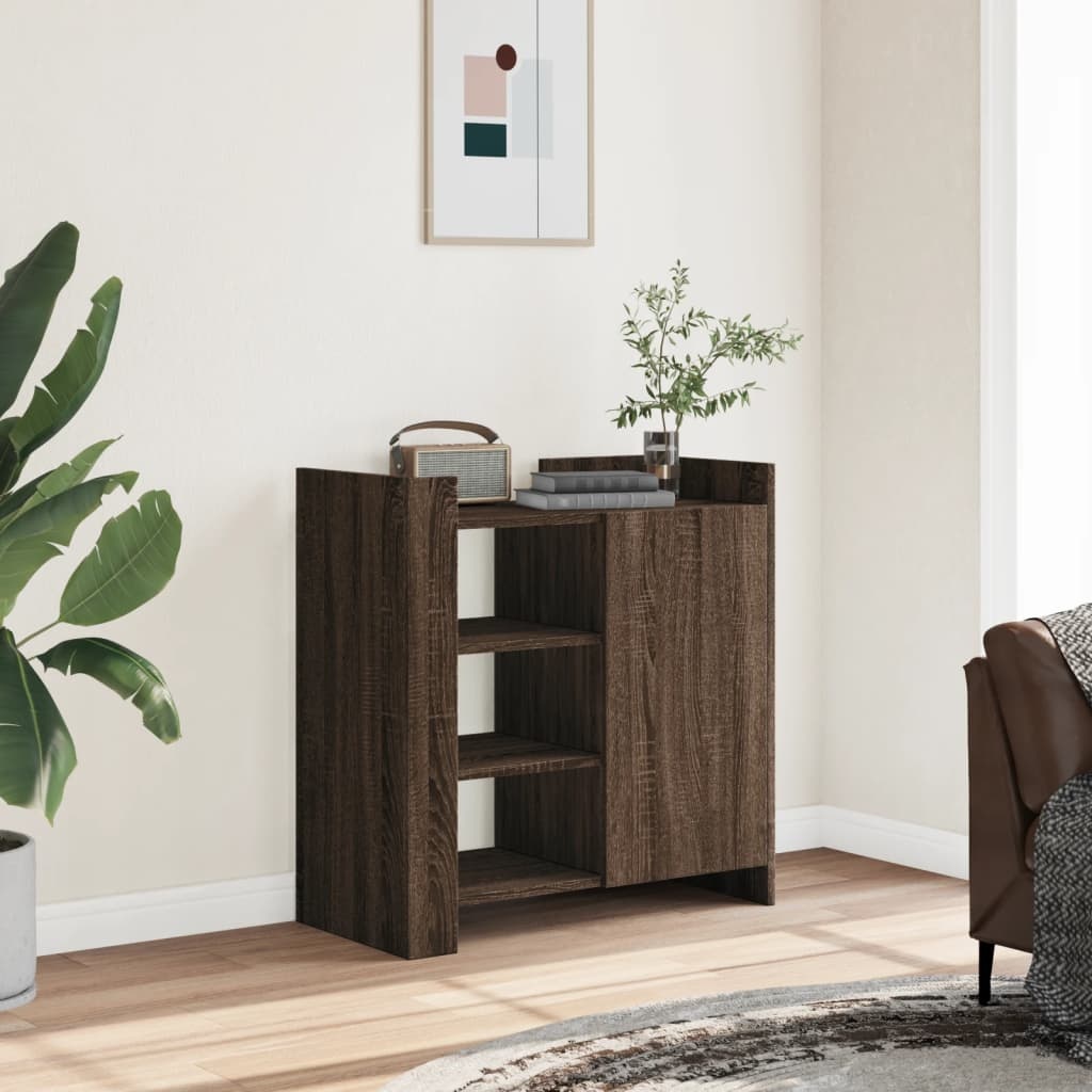 VidaXL Dressoir 73,5x35x75 cm bewerkt hout bruin eikenkleur
