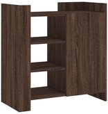 VidaXL Dressoir 73,5x35x75 cm bewerkt hout bruin eikenkleur