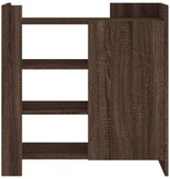 VidaXL Dressoir 73,5x35x75 cm bewerkt hout bruin eikenkleur
