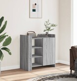 VidaXL Dressoir 73,5x35x75 cm bewerkt hout grijs sonoma eikenkleurig