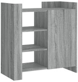 VidaXL Dressoir 73,5x35x75 cm bewerkt hout grijs sonoma eikenkleurig