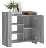 VidaXL Dressoir 73,5x35x75 cm bewerkt hout grijs sonoma eikenkleurig