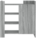 VidaXL Dressoir 73,5x35x75 cm bewerkt hout grijs sonoma eikenkleurig