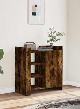VidaXL Dressoir 73,5x35x75 cm bewerkt hout gerookt eikenkleurig