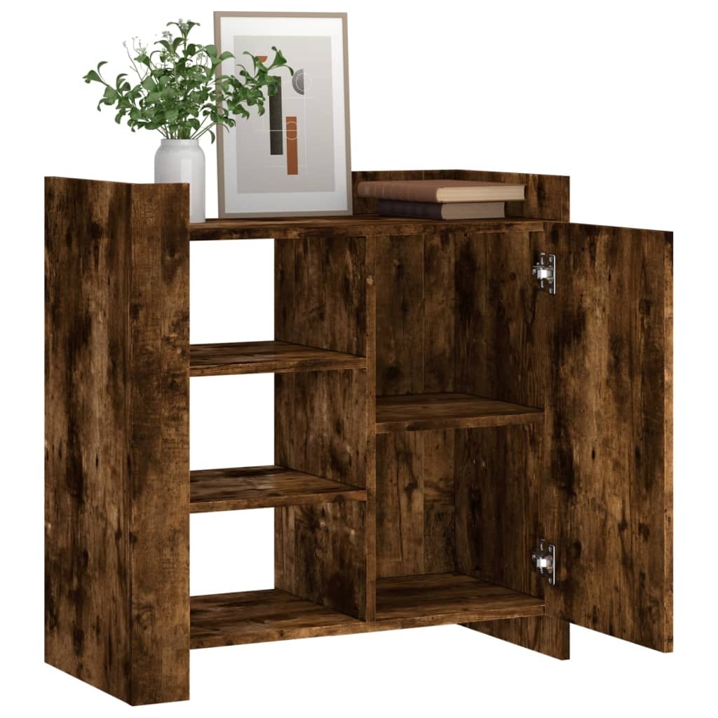 VidaXL Dressoir 73,5x35x75 cm bewerkt hout gerookt eikenkleurig