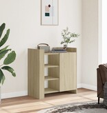 VidaXL Dressoir 73,5x35x75 cm bewerkt hout sonoma eikenkleurig