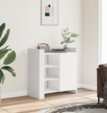 VidaXL Dressoir 73,5x35x75 cm bewerkt hout wit