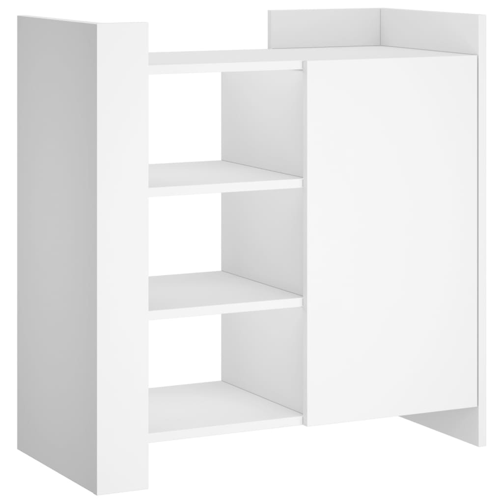 VidaXL Dressoir 73,5x35x75 cm bewerkt hout wit