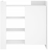 VidaXL Dressoir 73,5x35x75 cm bewerkt hout wit