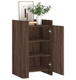 VidaXL Dressoir 45x35x75 cm bewerkt hout bruin eikenkleurig