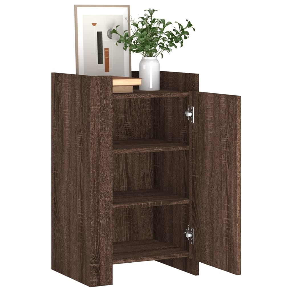 VidaXL Dressoir 45x35x75 cm bewerkt hout bruin eikenkleurig