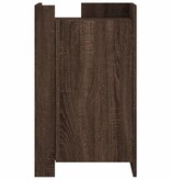 VidaXL Dressoir 45x35x75 cm bewerkt hout bruin eikenkleurig