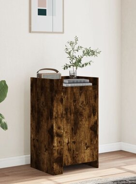 VidaXL Dressoir 45x35x75 cm bewerkt hout gerookt eikenkleurig