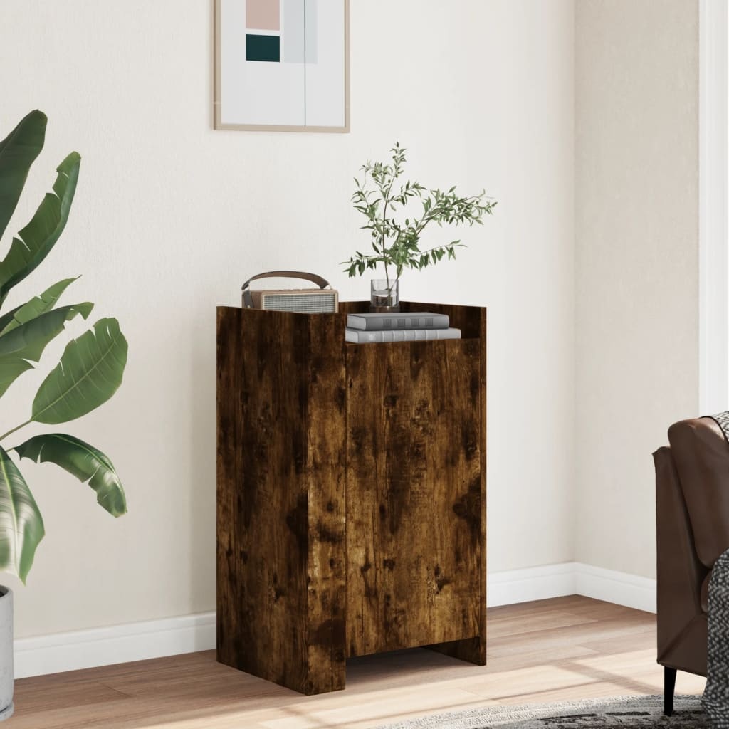 VidaXL Dressoir 45x35x75 cm bewerkt hout gerookt eikenkleurig