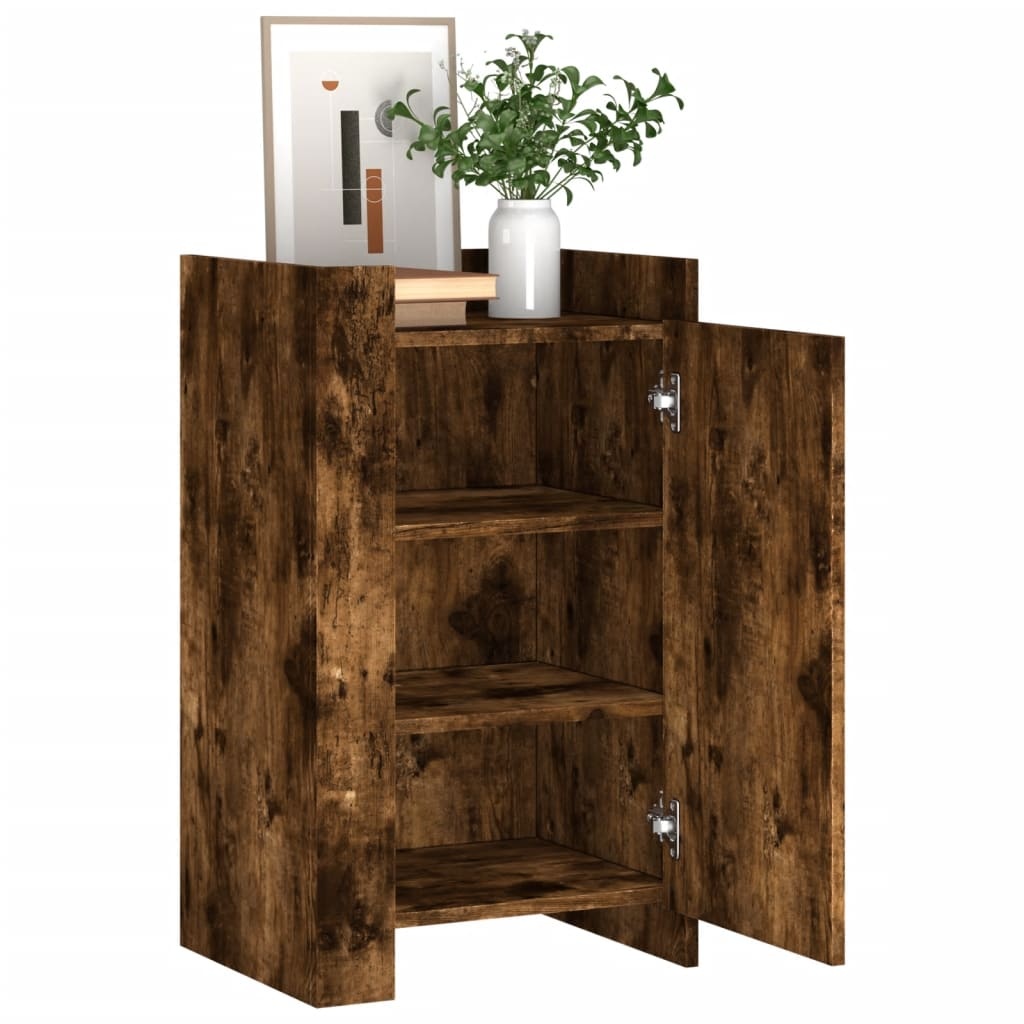 VidaXL Dressoir 45x35x75 cm bewerkt hout gerookt eikenkleurig