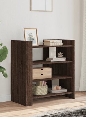 VidaXL Dressoir 73,5x35x75 cm bewerkt hout bruin eikenkleur