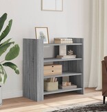 VidaXL Dressoir 73,5x35x75 cm bewerkt hout grijs sonoma eikenkleurig