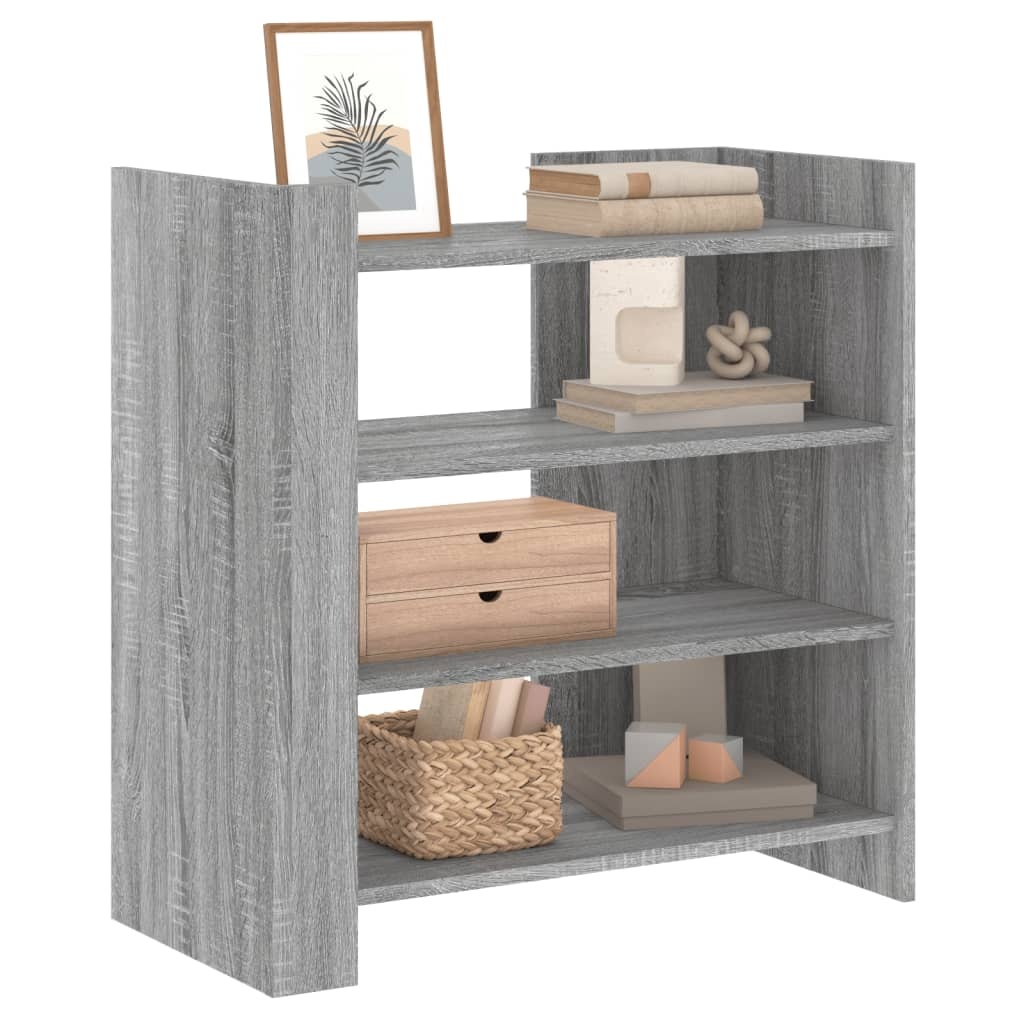 VidaXL Dressoir 73,5x35x75 cm bewerkt hout grijs sonoma eikenkleurig