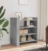 VidaXL Dressoir 73,5x35x75 cm bewerkt hout betongrijs
