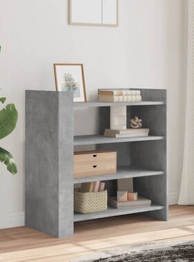 VidaXL Dressoir 73,5x35x75 cm bewerkt hout betongrijs