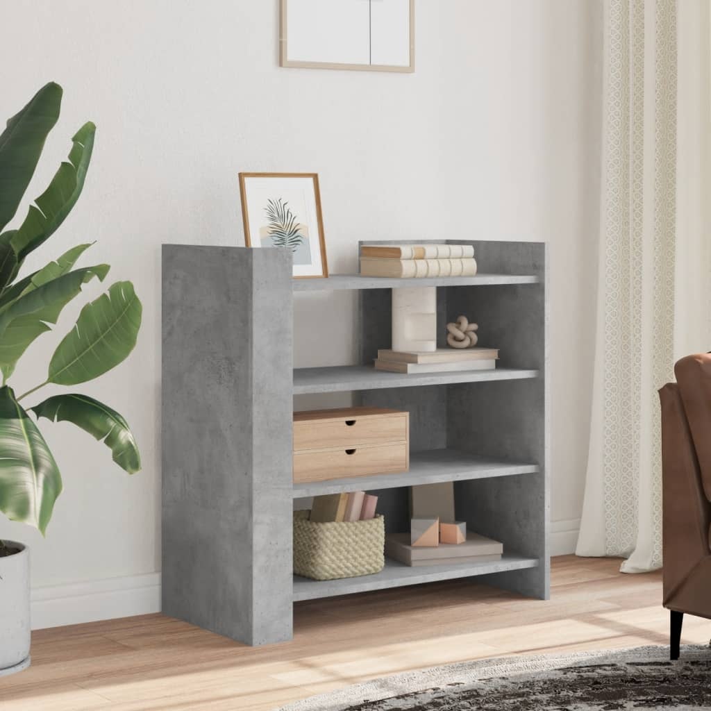 VidaXL Dressoir 73,5x35x75 cm bewerkt hout betongrijs