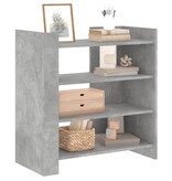VidaXL Dressoir 73,5x35x75 cm bewerkt hout betongrijs