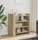 VidaXL Dressoir 73,5x35x75 cm bewerkt hout sonoma eikenkleurig