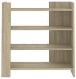 VidaXL Dressoir 73,5x35x75 cm bewerkt hout sonoma eikenkleurig