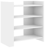 VidaXL Dressoir 73,5x35x75 cm bewerkt hout wit