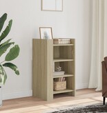 VidaXL Dressoir 45x35x75 cm bewerkt hout sonoma eikenkleurig
