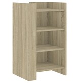 VidaXL Dressoir 45x35x75 cm bewerkt hout sonoma eikenkleurig