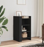 VidaXL Dressoir 45x35x75 cm bewerkt hout zwart