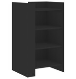 VidaXL Dressoir 45x35x75 cm bewerkt hout zwart