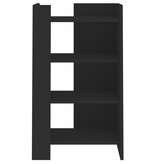 VidaXL Dressoir 45x35x75 cm bewerkt hout zwart