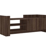 VidaXL Tv-meubel 100x35x40 cm bewerkt hout bruin eikenkleur