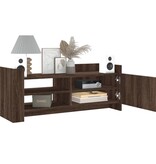 VidaXL Tv-meubel 100x35x40 cm bewerkt hout bruin eikenkleur