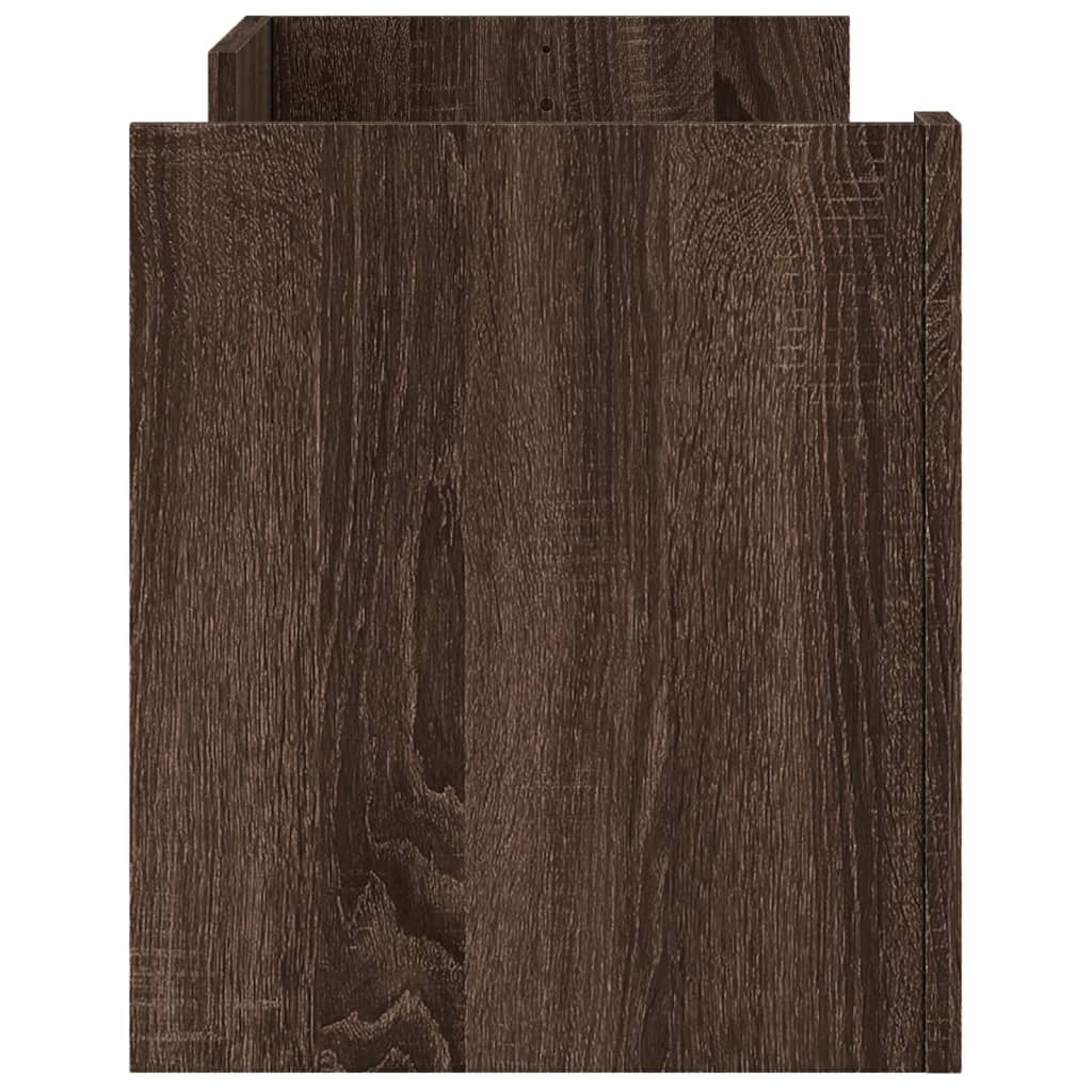 VidaXL Tv-meubel 100x35x40 cm bewerkt hout bruin eikenkleur