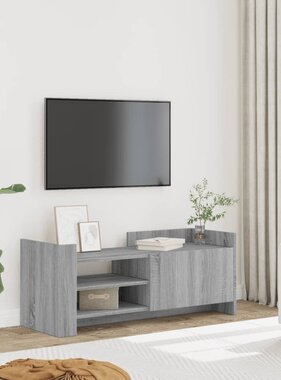 VidaXL Tv-meubel 100x35x40 cm bewerkt hout grijs sonoma eikenkleurig