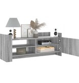 VidaXL Tv-meubel 100x35x40 cm bewerkt hout grijs sonoma eikenkleurig