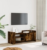 VidaXL Tv-meubel 100x35x40 cm bewerkt hout gerookt eikenkleurig